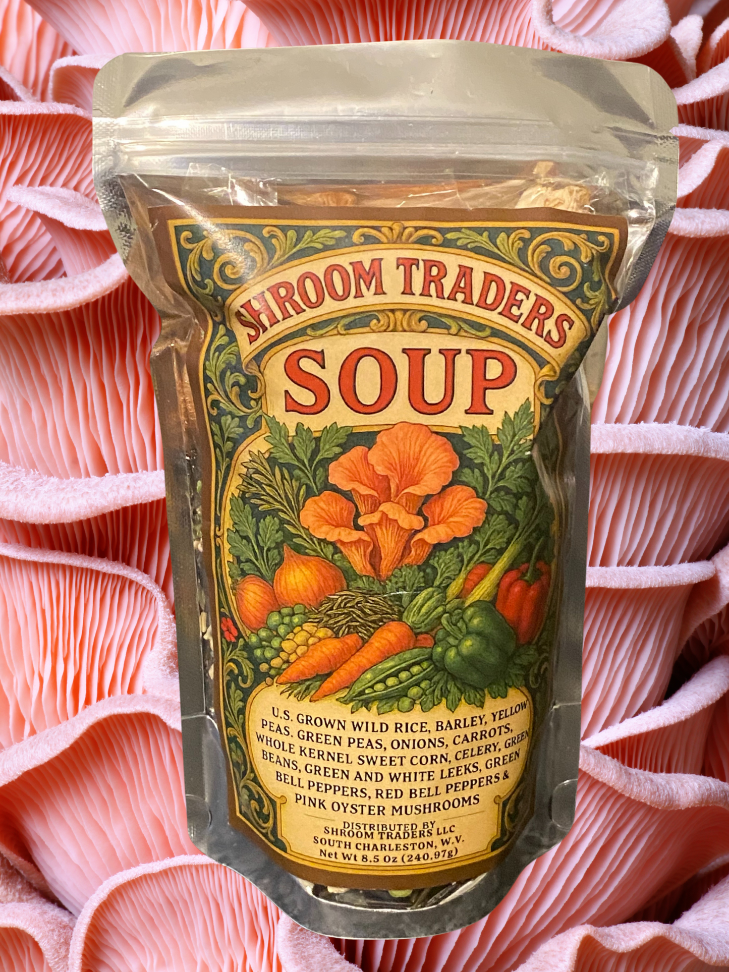Shroom Traders Hearty Harvest Pink Oyster Mushroom Soup Mix