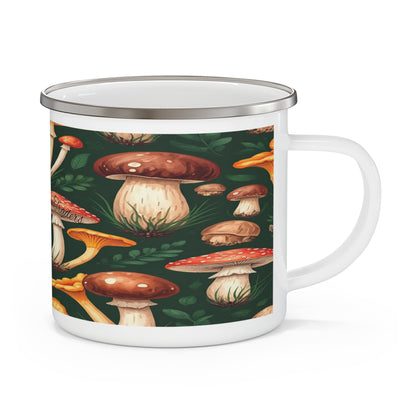 Shroom Traders Enamel Camping Mug