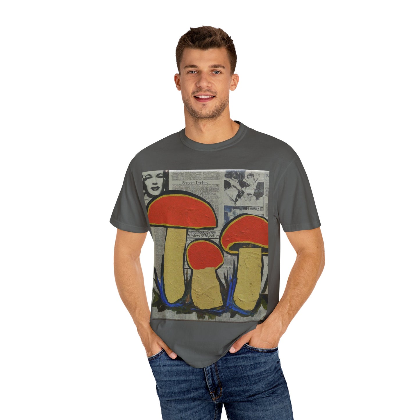 Shroom Traders "Retro" Unisex Garment-Dyed T-shirt