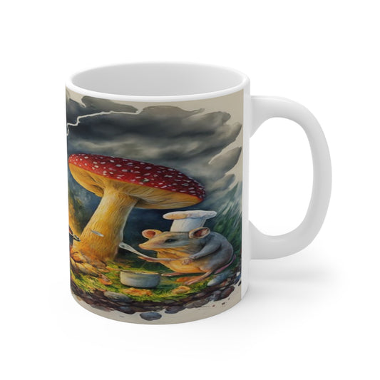 Shroom Traders "Hedgehog & Mouse" Mug 11oz