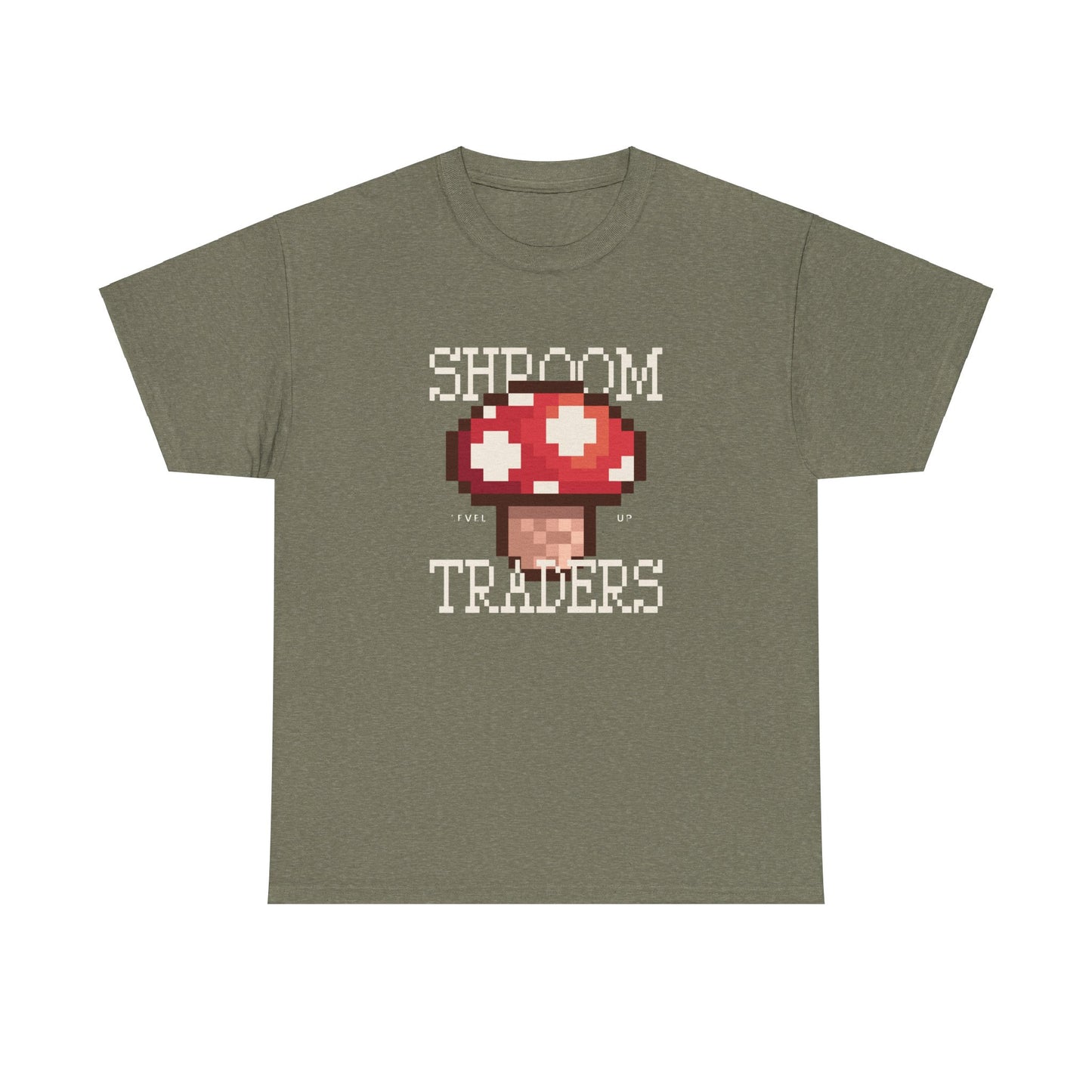 Shroom Traders "Level Up" Retro Unisex Heavy Cotton Tee