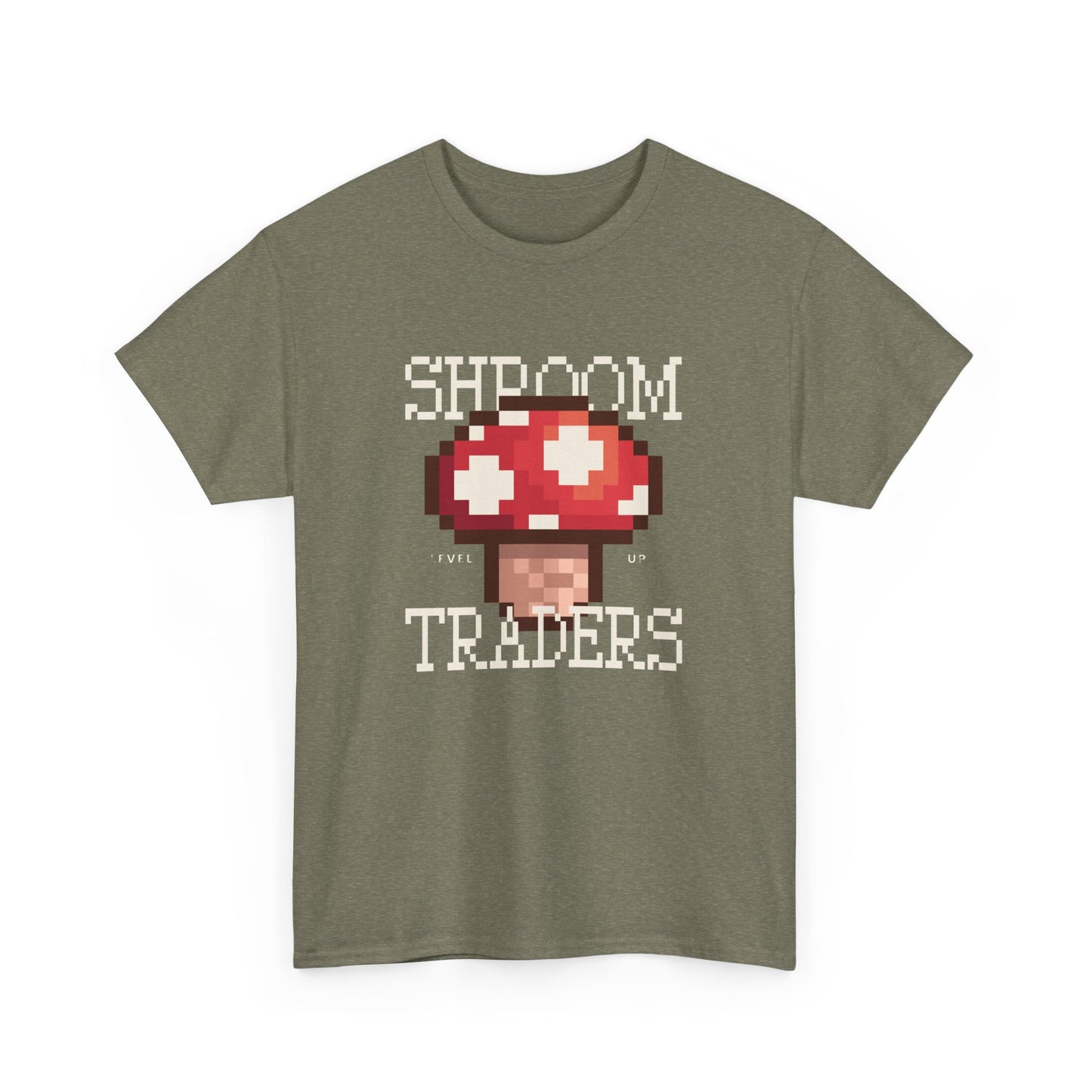 Shroom Traders "Level Up" Retro Unisex Heavy Cotton Tee