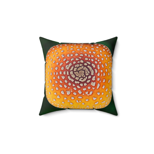 Shroom Traders "Amanita" Spun Polyester Square Pillow