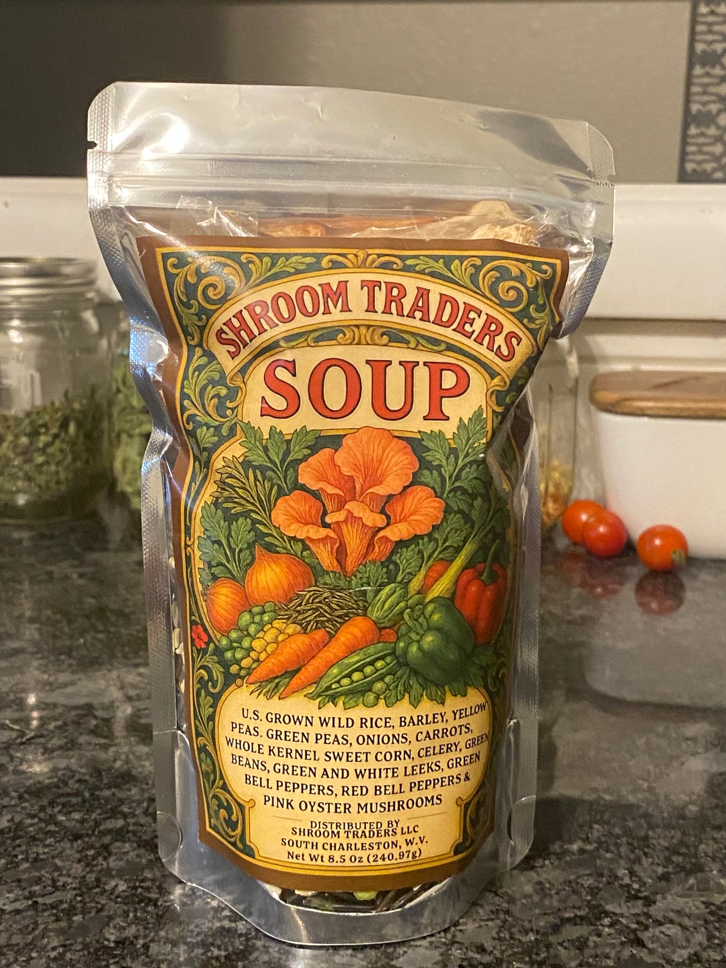 Shroom Traders Hearty Harvest Pink Oyster Mushroom Soup Mix