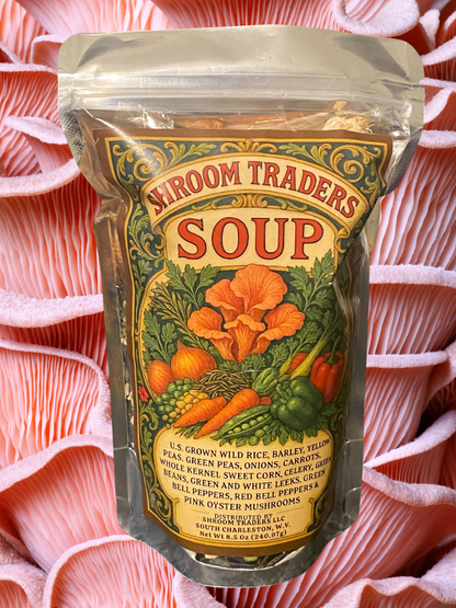Shroom Traders Hearty Harvest Pink Oyster Mushroom Soup Mix